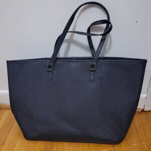 Large Navy Laptop Tote Bag Indigo for School/Work